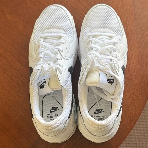 Nike White and Black Air Max Excee Sneakers - Picture 2 of 7